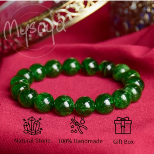 MYSOYA 핸드메이드 천연 디오프사이드 팔찌