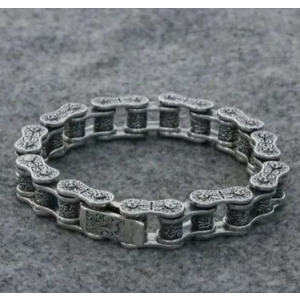 빈티지 태국 실버리 자전거 체인 팔찌