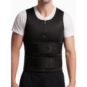 남여공용 타입 이중 허리밴드 지지 보정 조끼