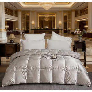 럭셔리 자카드 화이트 거위 DOWN 겨울 이불