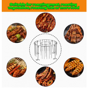 스테인리스 스틸 수직 원형 에어프라이어 바비큐 그릴