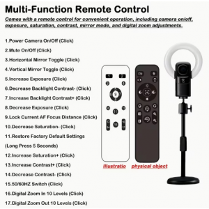 EXHQ 4K 웹캠 AI 자동 초점