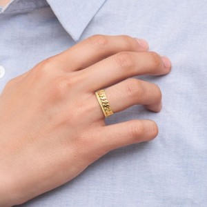 라인 체인 반지