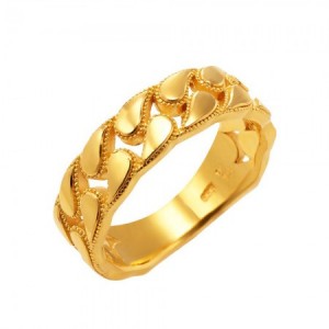 물방울 체인 반지