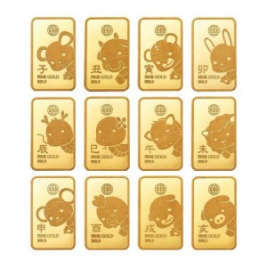 십이지신 골드바 12종 세트