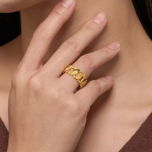 팔각 체인 반지