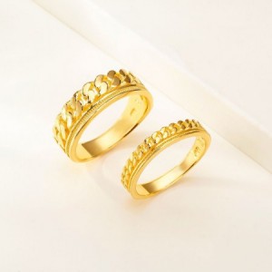 라인 체인 커플 반지