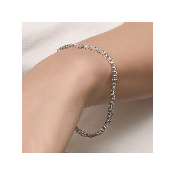 모이사나이트 다이아몬드 테니스 팔찌 4발 2.5mm